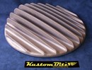Air Cleaner 14 inch Raised Fins - Top Only - RAW [Shot Blasted]