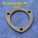 Exhaust Flange Plate 3 bolt 3  inch 10mm thick ~ Mild Steel