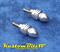Number Plate Bullet Bolts Alloy - Dome Round end Style 1 Pair