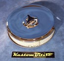 Chrome Air Cleaner 9 inch with 2 inch element - 80mm diameter neck suit Holden Gemini
