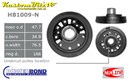 Ford 302, 351 Windsor V8 Powerbond Harmonic Balancer 3 Bolt 28 oz. in. [countersunk pulley location] - OEM Replacement