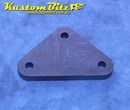 Hot Rod Chassis Crossmember Back Plate - Blank, Triangle, 12mm thick