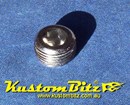 NPT Plug 1/2 inch pressure plug Polished Stainless Steel - 1/2