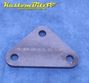 Hot Rod Chassis Crossmember Front Plate - Blank, Triangle, 8mm thick