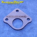 Hot Rod Chassis Crossmember Front Plate - 43 OD Tube, Triangle, Drop, 8mm thick