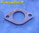 Hot Rod Chassis Crossmember Front Plate - 38 OD Tube, Diamond Round, 8mm thick