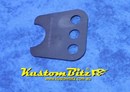Mild Steel Chassis Bracket SHORTY CENTRED to 40mm round tube with 3 x 5/8 hole. 82mm high x 87mm wide
