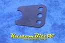Mild Steel Chassis Bracket LONG CENTRED to 40mm round tube with 3 x 5/8 hole. 93mm high x 87mm wide