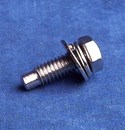 Body Bolt Kit - 5/16 3 piece Sems with nose point - Captive Spring Washer & small Washer Standard Polish