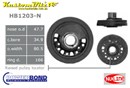 Ford 302, 351 Windsor V8 Powerbond Harmonic Balancer 3 Bolt 28 oz. in. [Raised pulley location] - OEM Replacement