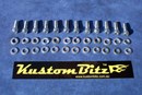 Ford Cleveland V8 Bolt Kit - Valve Cover Standard [KustomBitz - Silverz]