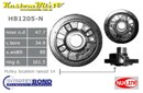Ford 302, 351 Windsor V8 Powerbond Harmonic Balancer 4 Bolt. [Raised pulley location] - OEM Replacement