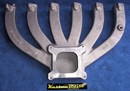Chrysler Hemi six 4 barrel Hurricane Long Runner manifold - Holley Flange