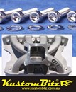 Ford Cleveland V8 Bolt Kit Polished Stainless Steel - Inlet Manifold TFC air gap high rise single plane alloy [KustomBitz Socket Caps]