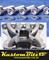 Ford Cleveland V8 Bolt Kit Polished Stainless Steel - Inlet Manifold TFC air gap high rise single plane alloy [KustomBitz Socket Caps]