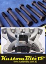 Ford Cleveland V8 Bolt Kit - Inlet Manifold TFC air gap high rise single plane alloy [KustomBitz Blackz]