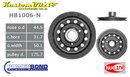 Ford 6 cyl 250ci pre-crossflow & cast iron head X-flow Powerbond Harmonic Balancer XY to XE Single V pulley - OEM Replacement