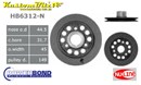 Ford 6 cyl 250ci pre-crossflow Powerbond Harmonic Balancer XK to XW single V pulley - OEM Replacement