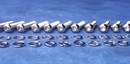 Holden 6 Cyl Bolt Kit 186 & 202 - suits Standard Tin Valve Covers Polished Stainless Steel [Button Heads]