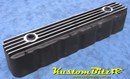 Holden 6 Cylinder Rocker Cover 186 202 Red, Blue & Black motor - Finned Black