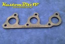 Header Plate Extractor Head Side Flange 10mm - Ford Crossflow 4.1ltr 6cyl Mild Steel - 1 3/4 inch pipes
