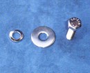 Body Bolt Kit pack of 16 x 5/16 UNC Mud Guard 3 piece - Standard Polish