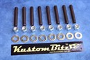Holden 6 Cyl Bolt Kit 186 & 202 - Intake & Exhaust manifold studs & Nylock nuts [Silverz]
