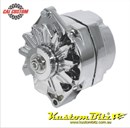 Chrome Alternator 100Amp single wire - Early GM V Belt Pulley Style