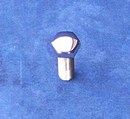 Mirror Topz - Hex Head UNC 5/16 x 1 inch hand Polished Stainless Steel Bolt