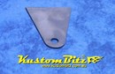 Mild Steel Chassis Bracket Isosceles Triangle TALL with 1 x 5/8 hole. 134mm high x 100mm wide