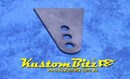 Mild Steel Chassis Bracket Isosceles Triangle TALL with 3 x 5/8 hole. 134mm high x 100mm wide