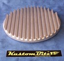 Air Cleaner 9 inch Flat Top Finned RAW [Shot Blasted] - TOP ONLY