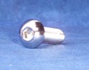 Kustom Bitz - Button Head Socket Screw UNC 3/8 x 1 1/4 inch Polished Stainless Steel