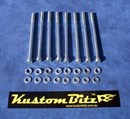 Ford Bolt Kit - suit AussieSpeed Crossflow Valve covers Silverz