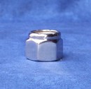 Mirror Topz - Nylock Nut UNF 5/8 inch hand Polished Stainless Steel [fine thread]