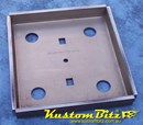 Leaf Spring Diff Lower Clamp Plate - Holes suit Diff tube diameter of 76mm & a Spring width of 64mm