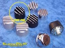 AussieSpeed Oil Breather Cap Cover ~ Rasied Fin Black