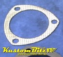 Header Extractor Gasket - 3 inch Collector Cone Gasket Metalised 3 bolt Silver