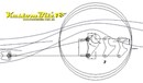 Ladder Bar Diff Bracket Shape 2 ~ LONG - 84mm Diff Tube, 5/8 bolts 150mm apart, 82mm in front, top hole 20mm above axle CL