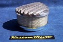 Air Cleaner 6 inch Raised Fins - Holley diameter 5' 1/8' inch neck