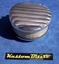Air Cleaner 6 inch Raised Fins - Stromberg single barrel diameter 2' 5/16' inch neck