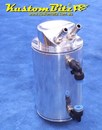 Oil Catch Can Polished Alloy 1 litre capacity - Round