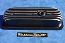 Chevy V6 Finned Valve Covers - Black
