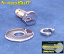 Chrome Bolts Mirror Topz Body Bolt Kit - 5/16 UNC Mud Guard 3 piece