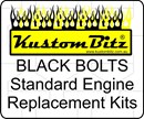 Chevy Bolt Kit - Exhaust Headers - extractor bolts [Black Bolts]